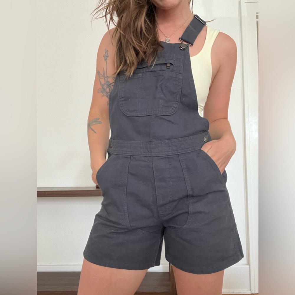 Patagonia Women’s Standup Overalls - 100% Organic Cotton Navy